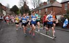 Start of the New Years Day Morpeth 11k Road Race. Photo: David T. Hewitson/Sports for All Pics
